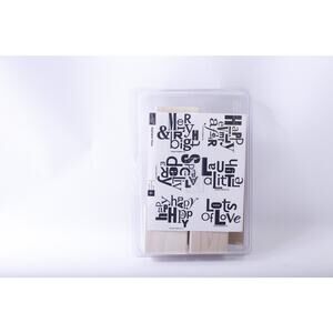Alphabet Stew, Message Stamp Set, Funny Phrases, Love, Happiness, Laughter